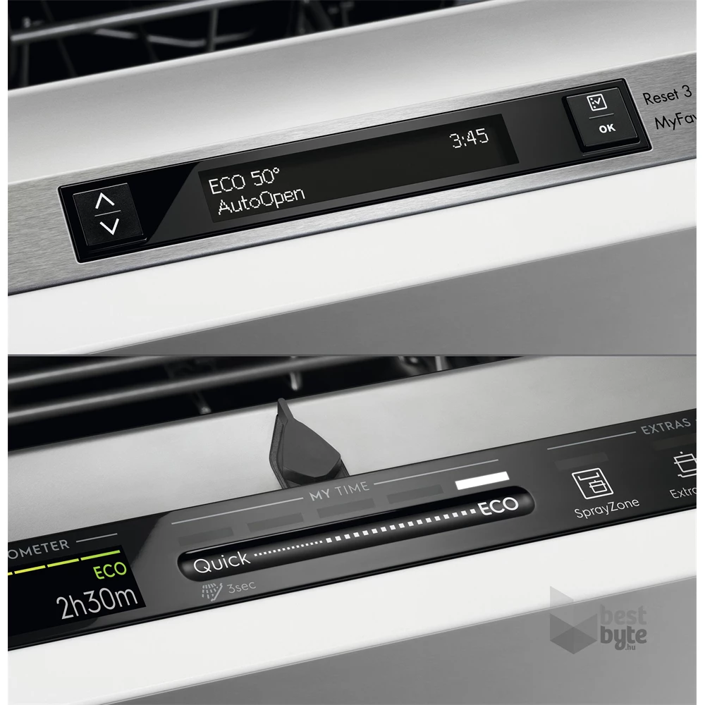Electrolux EES42210L programok száma: 8, keskeny beépíthető, 9 terítékes mosogatógép 