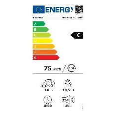 Electrolux EES48400L programok száma: 8, beépíthető, 14 terítékes mosogatógép 