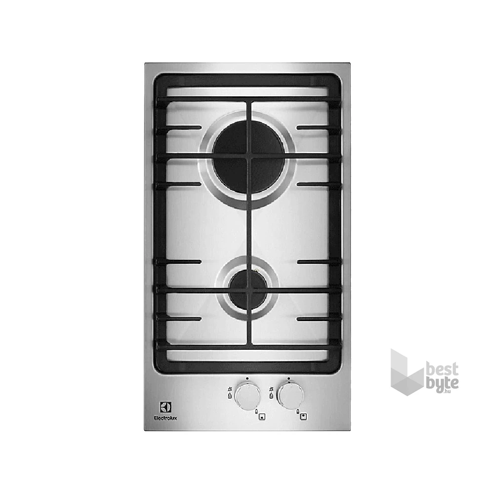 Electrolux EGG3322NVX inox, beépíthető, gáz, főzőzóna: 2, beépíthető méret: 27cm, főzőlap