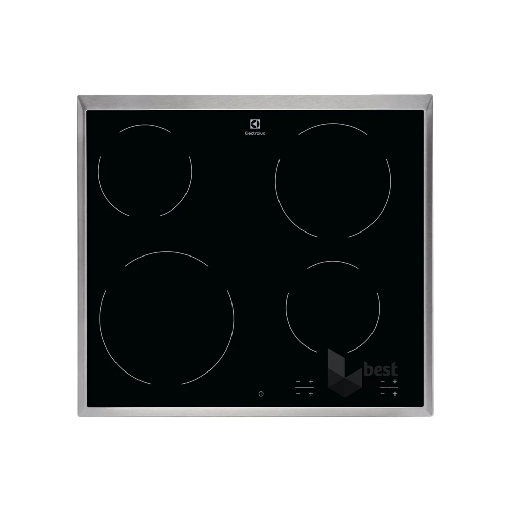 Electrolux EHF6240XXK fekete, beépíthető, elektromos üvegkerámia, főzőzóna: 4, beépíthető méret: 56cm, főzőlap (Újszerű)
