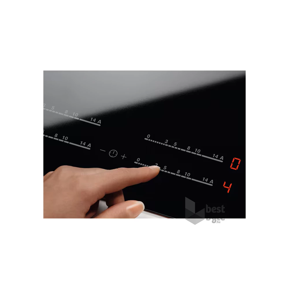 Electrolux EHF6547FXK fekete, beépíthető, elektromos üvegkerámia, főzőzóna: 4, beépíthető méret: 56cm, főzőlap