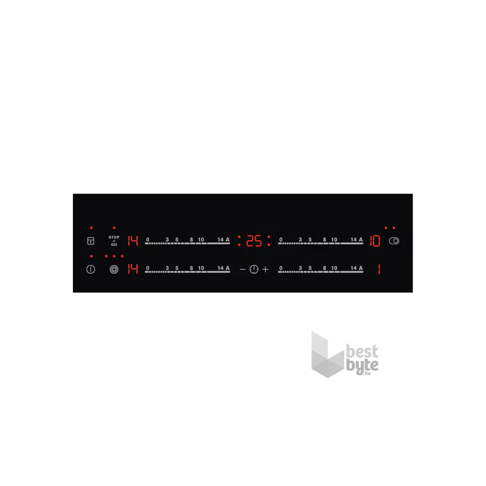 Electrolux EHF6547FXK fekete, beépíthető, elektromos üvegkerámia, főzőzóna: 4, beépíthető méret: 56cm, főzőlap