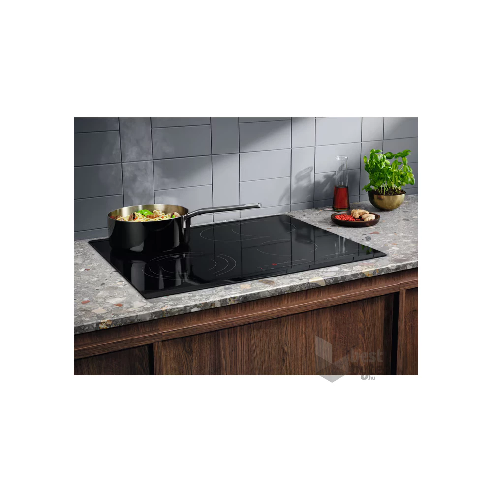 Electrolux EHF6547FXK fekete, beépíthető, elektromos üvegkerámia, főzőzóna: 4, beépíthető méret: 56cm, főzőlap