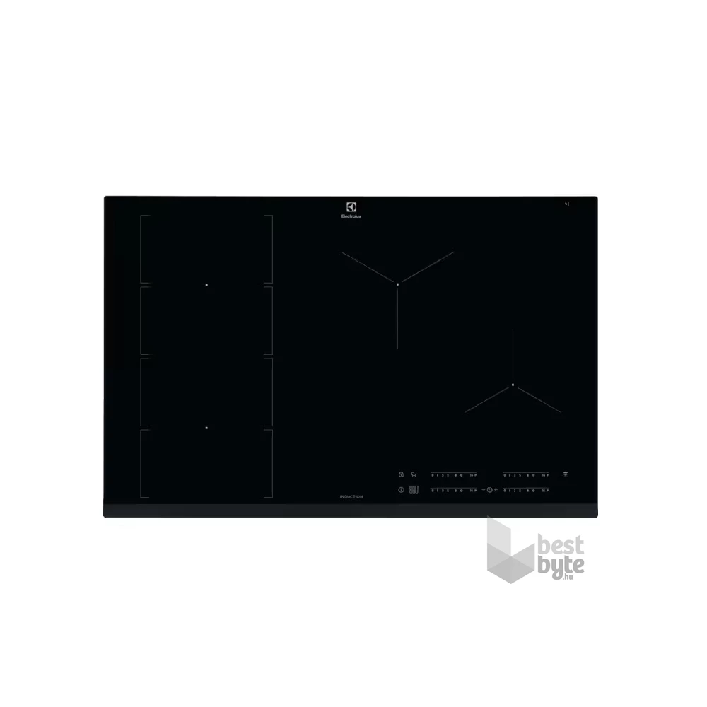 Electrolux EIV835 fekete, beépíthető, indukciós, főzőzóna: 5, beépíthető méret: 75cm, főzőlap
