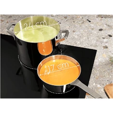 Electrolux EIV84550 fekete, beépíthető, indukciós, főzőzóna: 5, beépíthető méret: 75cm, főzőlap