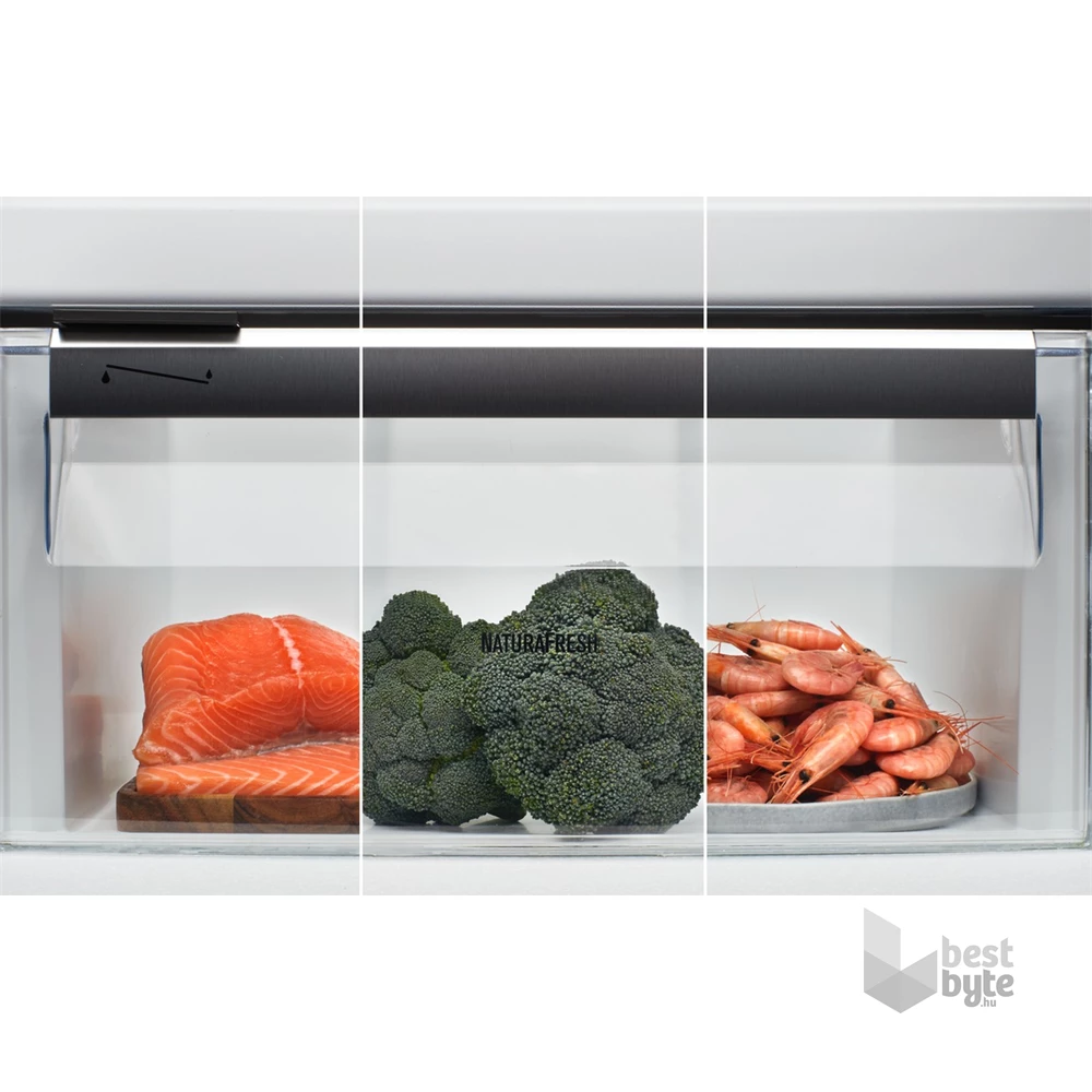 Electrolux ENP7MD19S alulfagyasztós, beépíthető, Hűtő:207L, Fagyasztó:62L, No frost hűtőszekrény