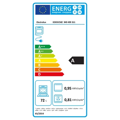 Electrolux EOD5C50Z beépíthető fekete sütő