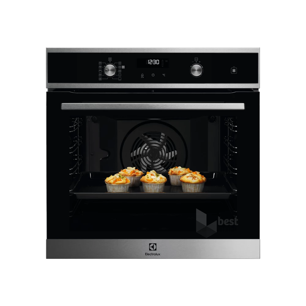 Electrolux EOD6P71X fekete, beépíthető, sütőtér: 72L, grill, légkeverés, pirolitikus, sütő