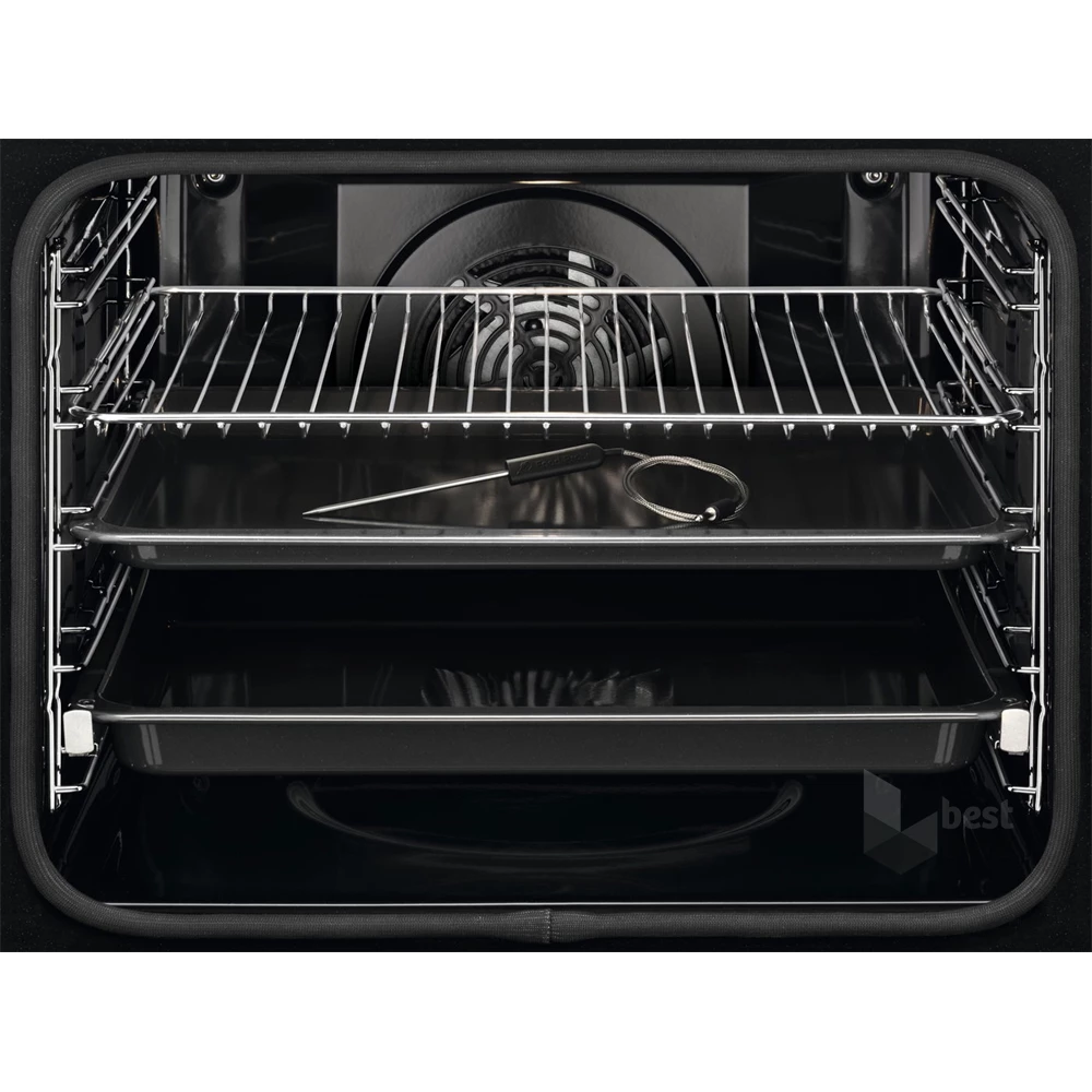 Electrolux EOD6P77WX SteamBake fekete-inox, beépíthető, sütőtér:72L, grill, légkeverés, priolitikus, sütő