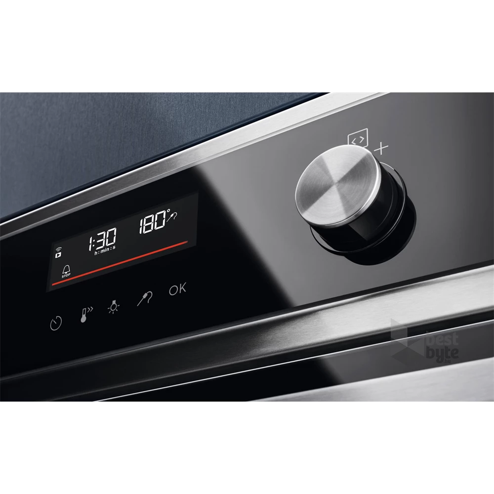 Electrolux EOD6P77WX SteamBake fekete-inox, beépíthető, sütőtér:72L, grill, légkeverés, priolitikus, sütő