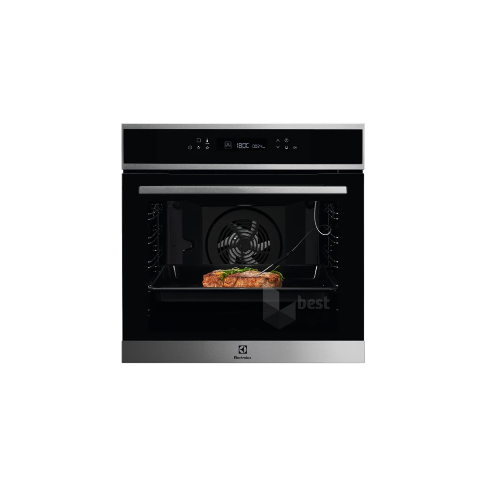 Electrolux EOE7P31X fekete, beépíthető, sütőtér: 72L, grill, légkeverés, pirolitikus, sütő