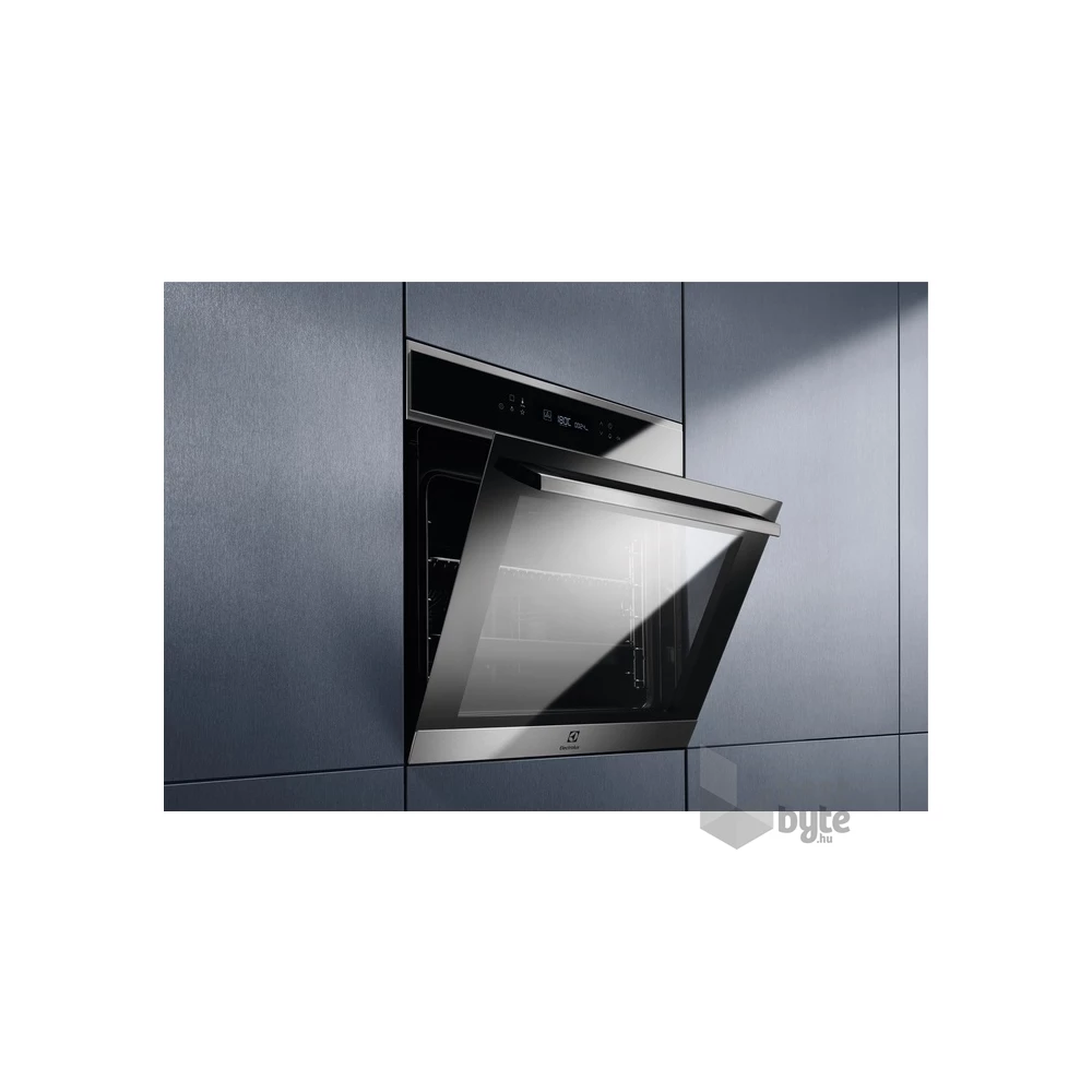 Electrolux EOE7P31X fekete, beépíthető, sütőtér: 72L, grill, légkeverés, pirolitikus, sütő