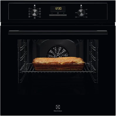 Electrolux EOF3H50BK fekete, beépíthető, sütőtér:65L, grill, légkeverés, aquaclean, sütő