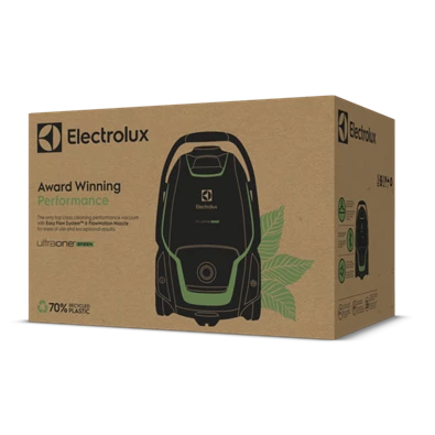 Electrolux EUOC9GREEN UltraOne csendes fekete porzsákos porszívó