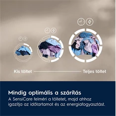 Electrolux EW6D295GE GentleCare fehér, 9 kg, hőszivattyús, szárítógép