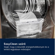 Electrolux EW6D295GE GentleCare fehér, 9 kg, hőszivattyús, szárítógép