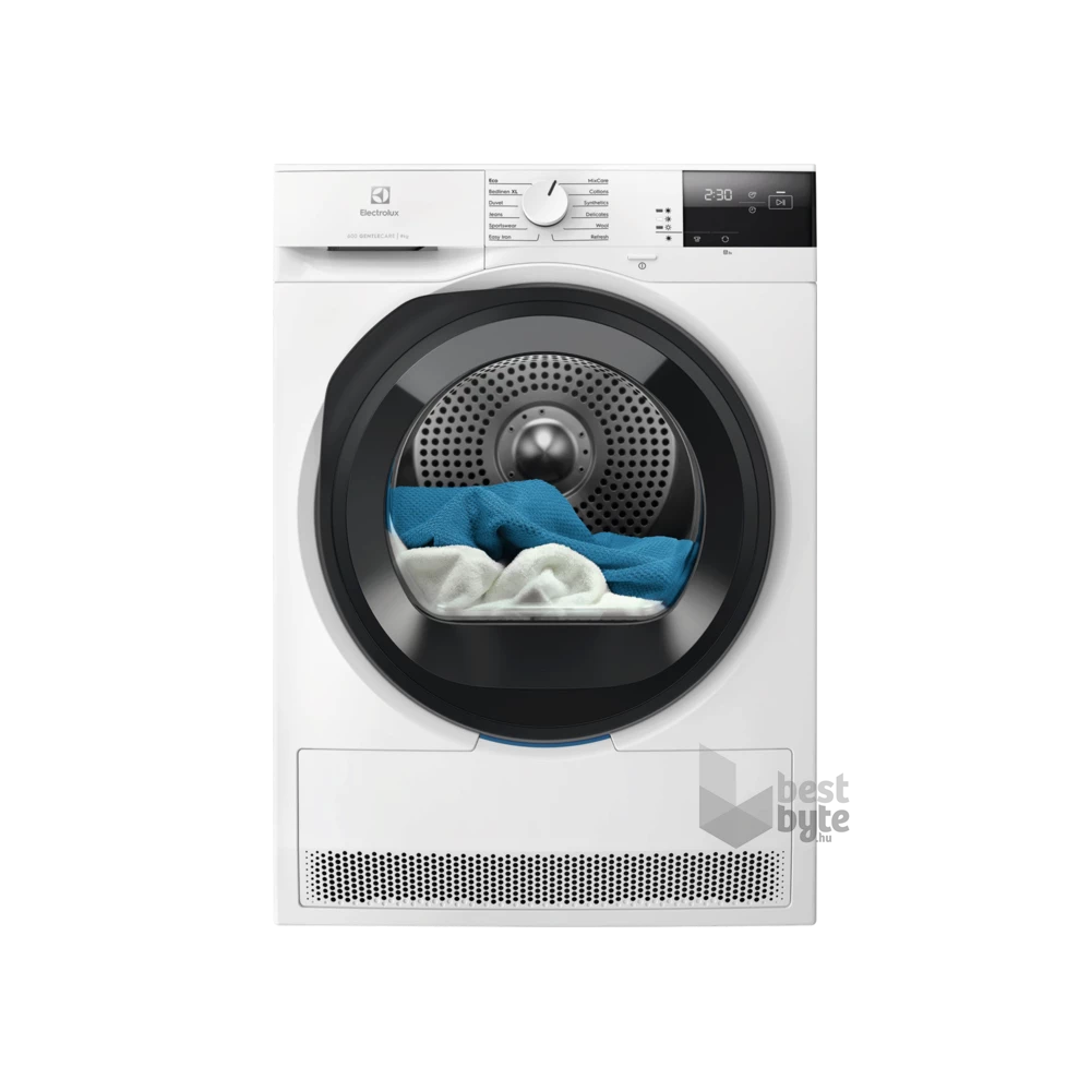 Electrolux EW6D295GE GentleCare fehér, 9 kg, hőszivattyús, szárítógép