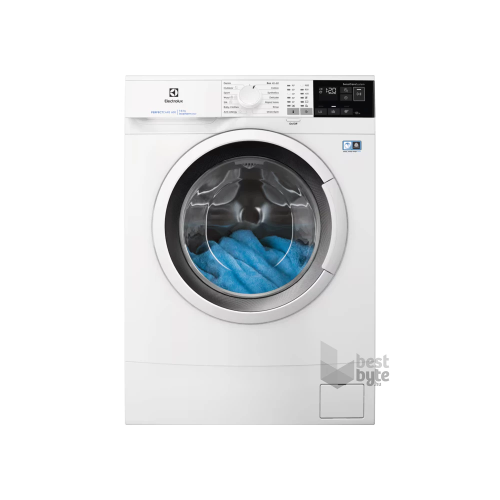 Electrolux EW6SN406WI fehér, elöltöltős, keskeny, max.1000ford., 6 kg, mosógép