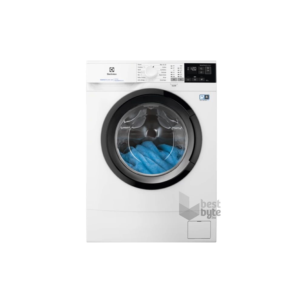 Electrolux EW6SN426BI fehér, elöltöltős, keskeny, max.1151ford., 6 kg, mosógép