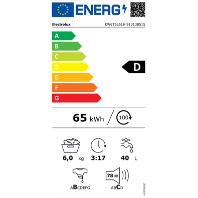 Electrolux EW6T5261H felültöltős mosógép