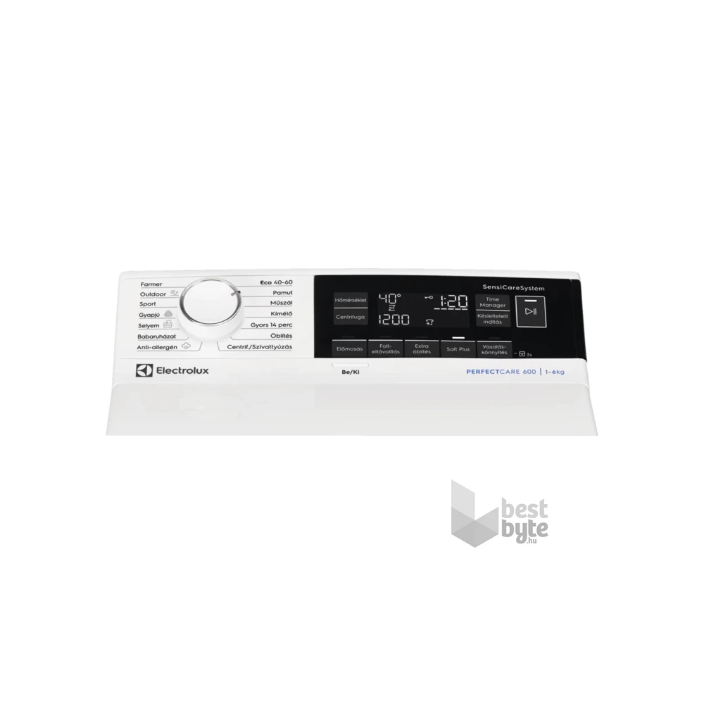 Electrolux EW6TN3262H fehér, felültöltős, max.1200ford., 6 kg, mosógép