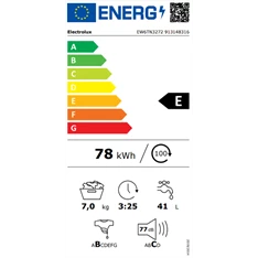 Electrolux EW6TN3272 7 kg felültöltős mosógép