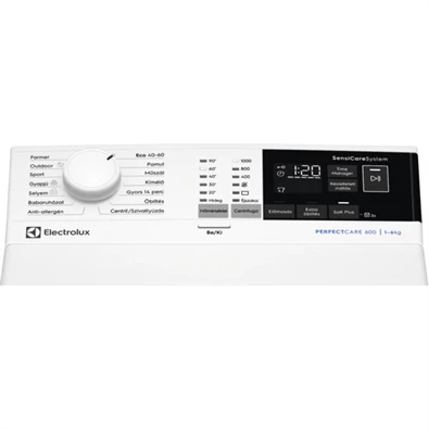 Electrolux EW6TN4062H fehér, felültöltős, max.1000ford., 6 kg, mosógép (Újszerű)