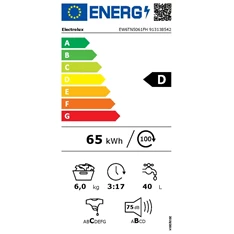 Electrolux EW6TN5061FH fehér, felültöltős, max.1000ford., 6 kg, mosógép