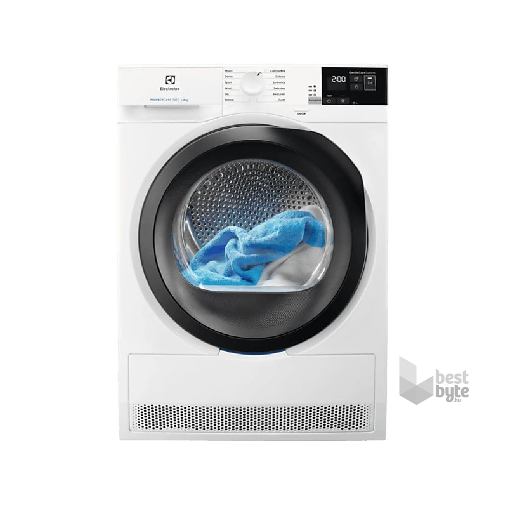 Electrolux EW7H458B fehér, 8 kg, hőszivattyús, szárítógép