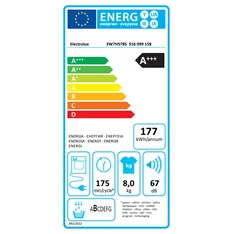 Electrolux EW7H578S 8 kg hőszivattyús szárítógép
