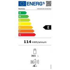Electrolux KRS4DE18S beépíthető egyajtós hűtőszekrény