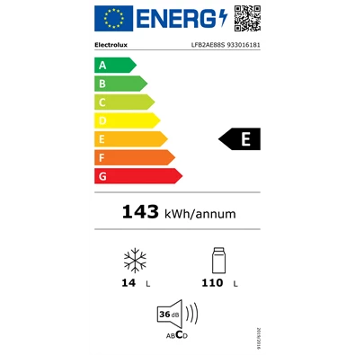 Electrolux LFB2AE88S beépíthető hűtőszekrény