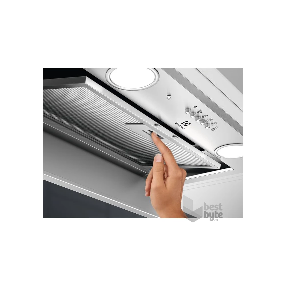 Electrolux LFG716X inox, aláépíthető, álkürtős, méret:54 cm, zajszint:67 dB, páraelszívó