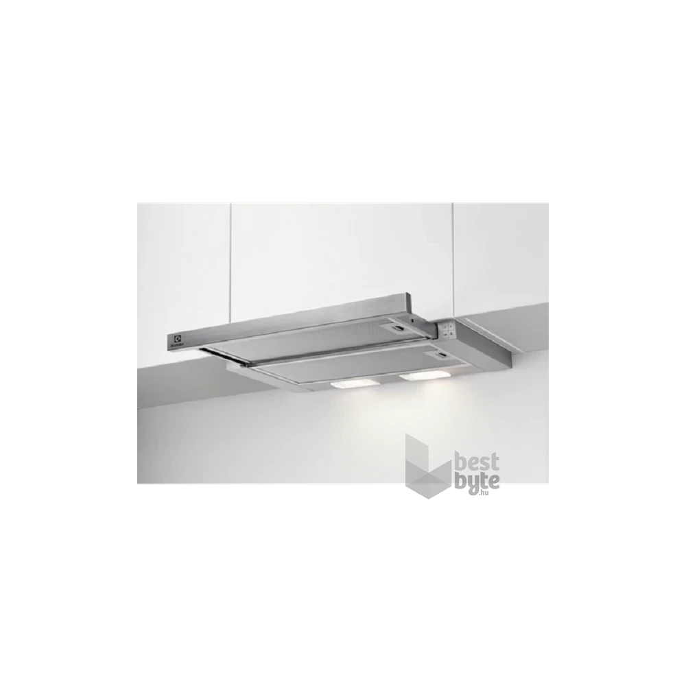 Electrolux LFP326S inox, beépíthető, hagyományos, méret:60 cm, teleszkópos, zajszint:69 dB, páraelszívó