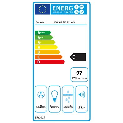 Electrolux LFV416K beépíthető páraelszívó