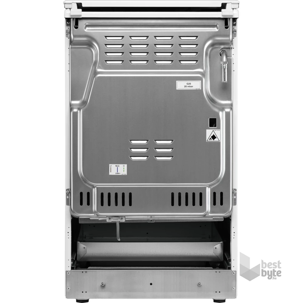 Electrolux LKG500003W fehér, szabadonálló, gáz, főzőzóna: 4, sütő:55L, grill, tűzhely
