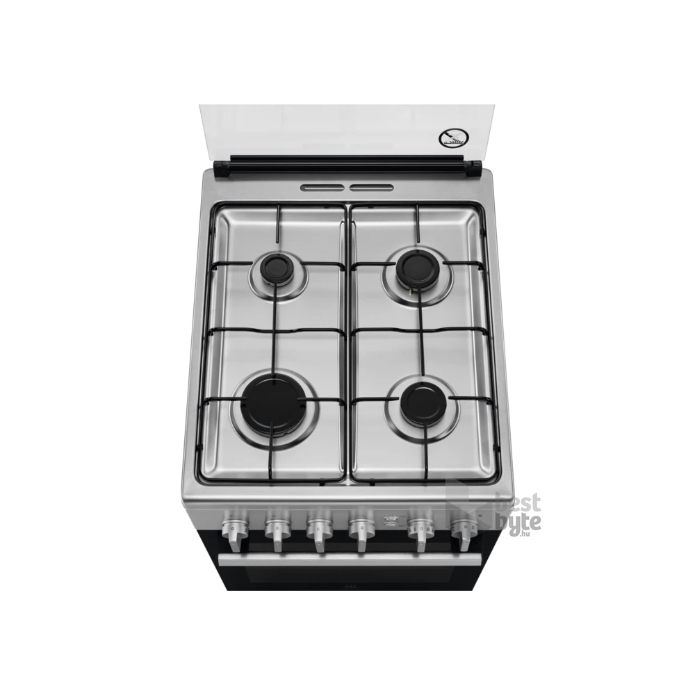 Electrolux LKG504000X inox, szabadonálló, gáz, főzőzóna: 4, sütő:57L, grill, tűzhely