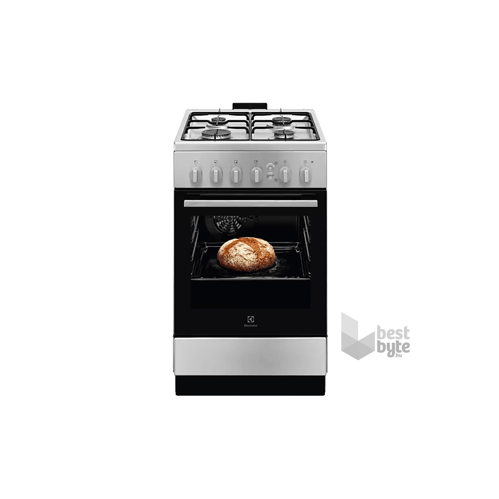 Electrolux LKG504011X Inox, szabadonálló, gáz, főzőzóna: 4, sütő:57L, grill, tűzhely