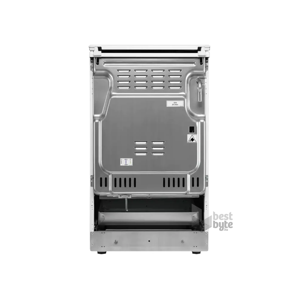 Electrolux LKK520001W fehér, szabadonálló, gáz, kombinált, főzőzóna: 4, sütő:54L, grill, tűzhely