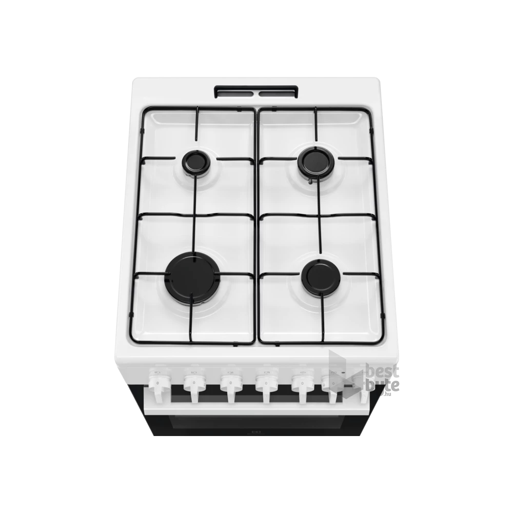 Electrolux LKK520001W fehér, szabadonálló, gáz, kombinált, főzőzóna: 4, sütő:54L, grill, tűzhely