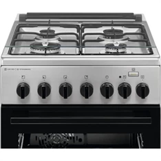 Electrolux LKK560000X inox, szabadonálló, gáz, kombinált, főzőzóna: 4, sütő:58L, grill, tűzhely