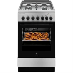 Electrolux LKK560000X inox, szabadonálló, gáz, kombinált, főzőzóna: 4, sütő:58L, grill, tűzhely