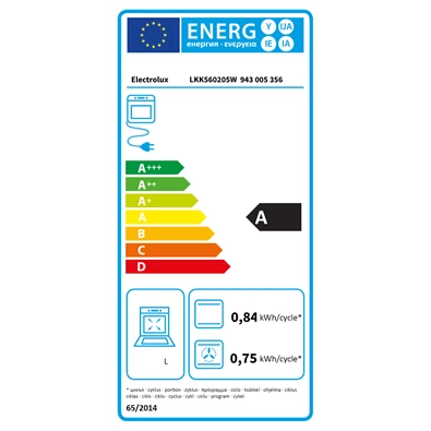 Electrolux LKK560205W fehér kombinált tűzhely