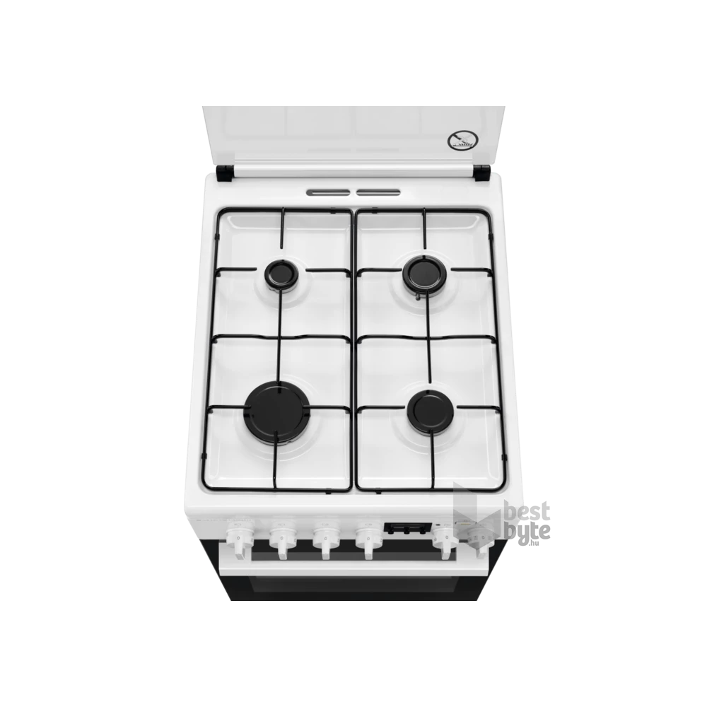 Electrolux LKK560205W fehér, szabadonálló, gáz, kombinált, főzőzóna: 4, sütő:58L, grill, tűzhely