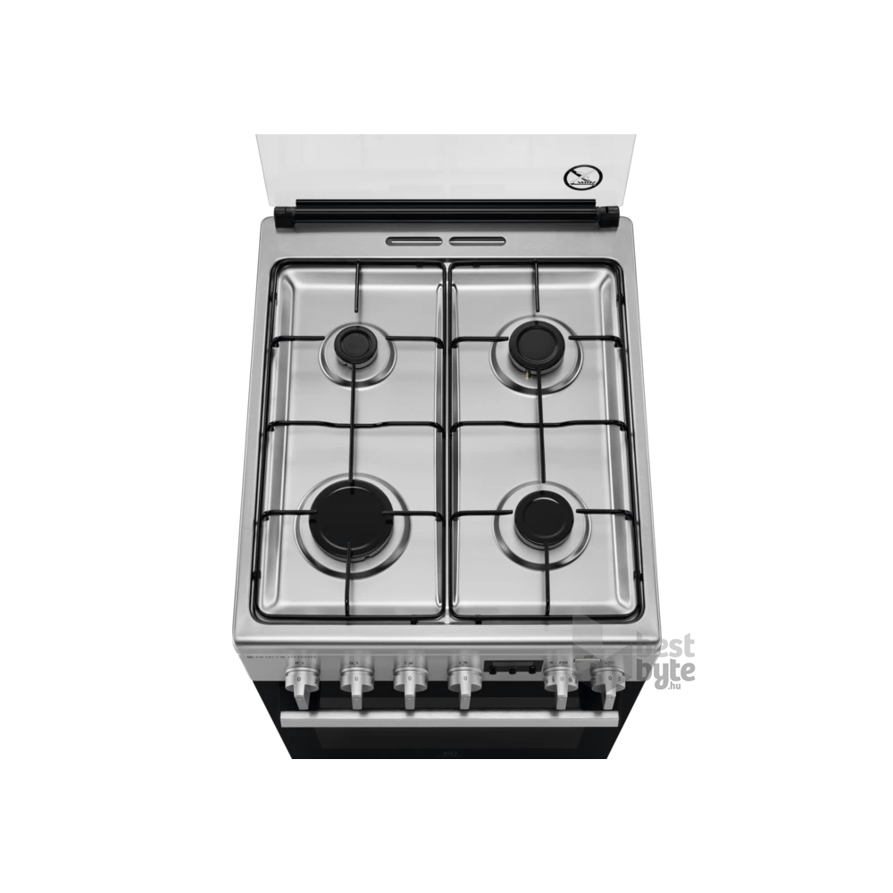 Electrolux LKK560208X inox, szabadonálló, gáz, kombinált, főzőzóna: 4, sütő:58L, grill, tűzhely