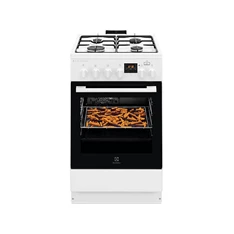 Electrolux LKK560232W fehér, szabadonálló, gáz, kombinált, főzőzóna: 4, sütő:58L, tűzhely