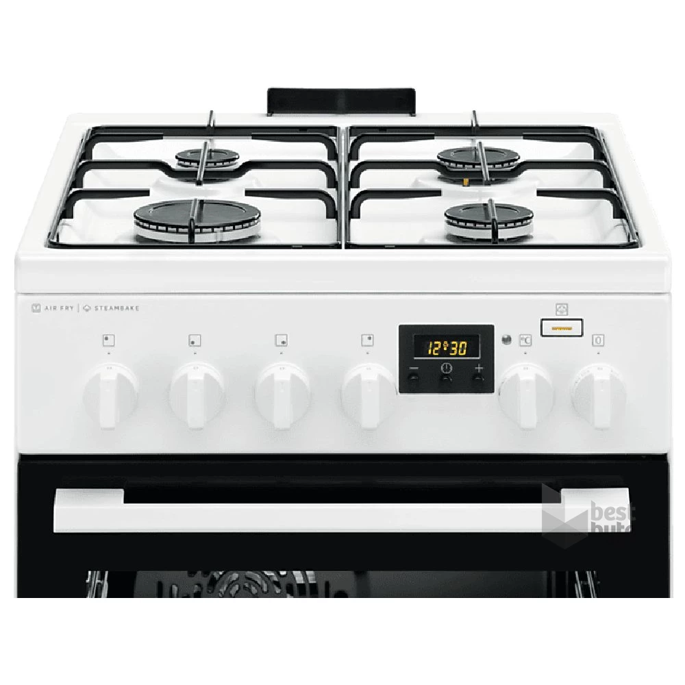 Electrolux LKK560232W fehér, szabadonálló, gáz, kombinált, főzőzóna: 4, sütő:58L, tűzhely