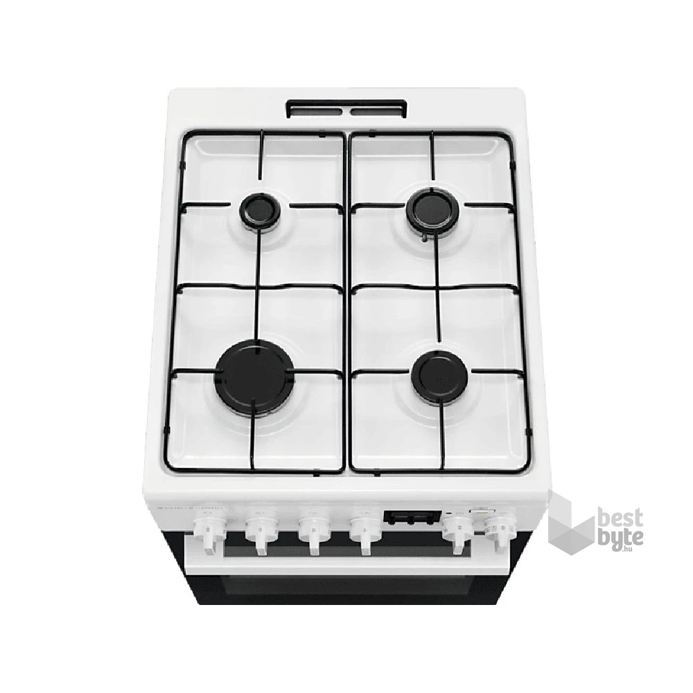 Electrolux LKK560232W fehér, szabadonálló, gáz, kombinált, főzőzóna: 4, sütő:58L, tűzhely