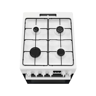 Electrolux LKK560232W fehér, szabadonálló, gáz, kombinált, főzőzóna: 4, sütő:58L, tűzhely