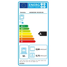 Electrolux LKK560232W fehér, szabadonálló, gáz, kombinált, főzőzóna: 4, sütő:58L, tűzhely